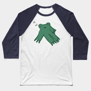 Sleepy frog Baseball T-Shirt